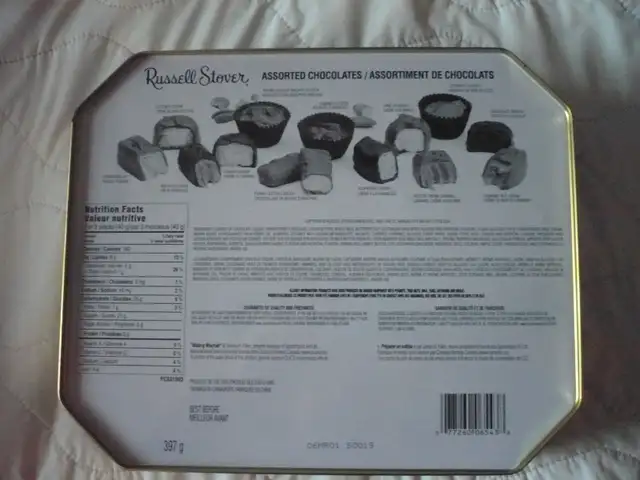 DUCKS UNLIMITED CANADA RUSSELL STOVER CHOCOLATES TIN CONTAINER63417636450305121