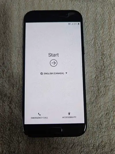 Storage locker clean out: Good condition Samsung Galaxy A5. 32GB. 5.2" screen. 2017 model. Back of p...