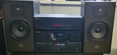 KENWOOD STEREO SYSTEM WITH CD & CELESTION DJ8 SPEAKERS, View more