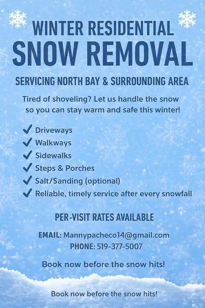 RESIDENTIAL SNOW REMOVAL, View more