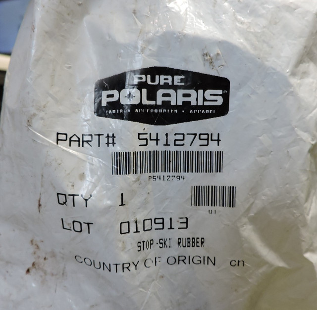 Polaris Snowmobile OEM Rubber Ski Stops in Snowmobiles Parts, Trailers & Accessories in St. Catharines - Image 2