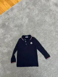 Ore-owned toddler 3 yrs Moncler button down shirt $50, Blue