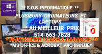 S.O.S SERVICE INFORMATIQUE AU MEILLEUR PRIX* GARANTIE