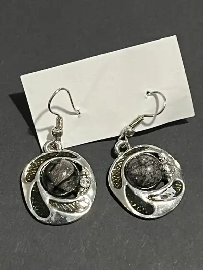 Signed earring set silver , View more