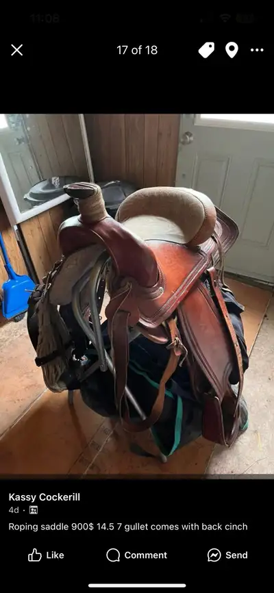roping saddle , View more