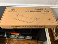 TechOrbits Keyboard Tray Under Desk – 27" Clamp On Keyboard