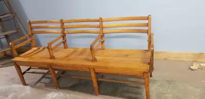 ANTIQUE/VINTAGE SCHOOL BENCH, View more