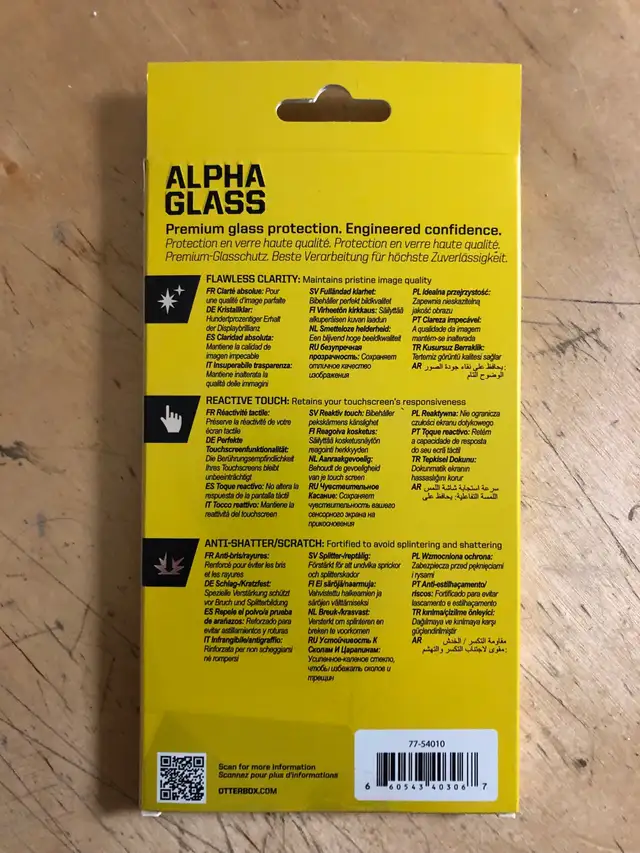 Otterbox Alfa Glass Screen Protector for iPhone 6, 6s, 7, 8 in Cell Phone Accessories in Victoria - Image 3