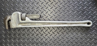 24" Aluminum Pipe Wrench in good condition.$80