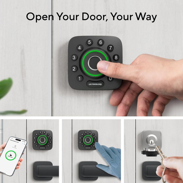 Brand New ULTRALOQ Smart Locks for Front Door - U-Bolt Pro WiFi in Security Systems in Mississauga / Peel Region - Image 3