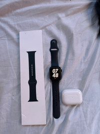 AirPod Pros Apple Watch and Apple Watch band 