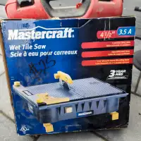 Mastercraft wet tile saw 