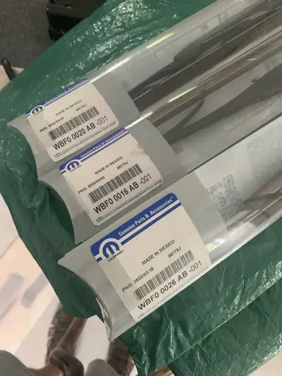 New OEM mopar wiper blades for 2020 Grand Caravan all 3 included Have new serpentine belt and set of...