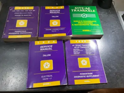 1996 Eagle Talon Service Manual 2GB Talon TSi AWD Turbo ESi F24S, View more