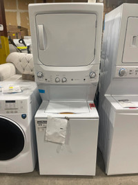 GE 27" Stackable Washer & Dryer Laundry Center
