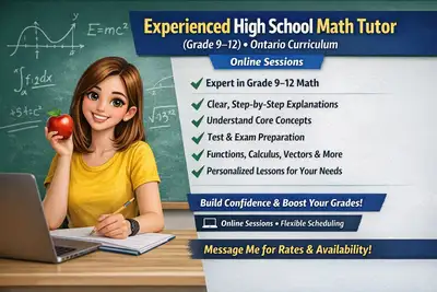 Math Tutor Grades 9-12, View more