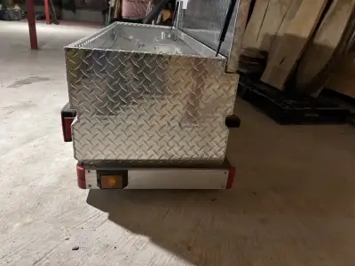 Storage box with rack All aluminum, very light and in excellent condition, was used one season on ba...