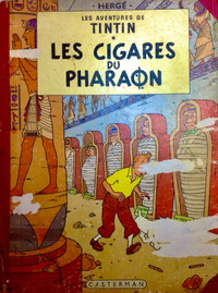 Antiquité 1955 Pièce de collection Les cigares du pharaon Tintin