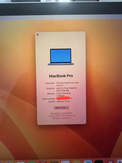 Macbook Pro 2017, View more
