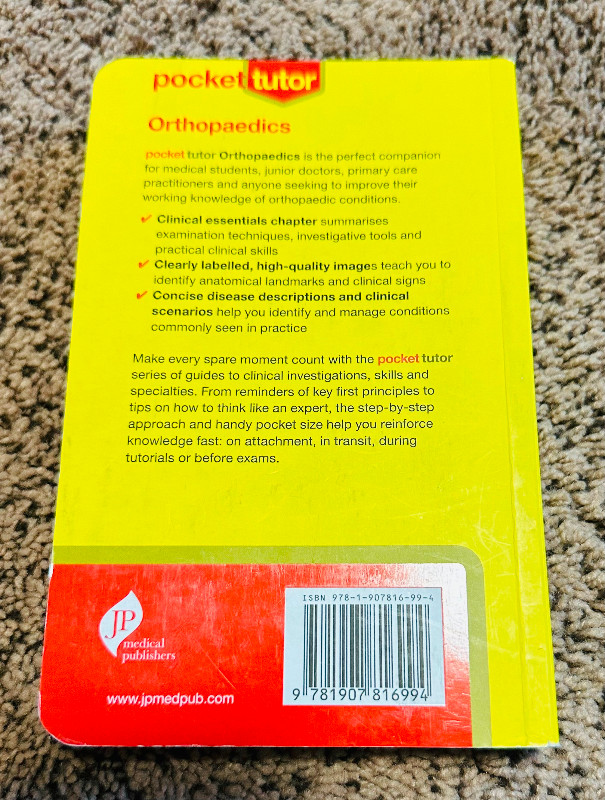 Orthopaedics (Pocket Tutor) by Nicola Blucher in Textbooks in Calgary - Image 2