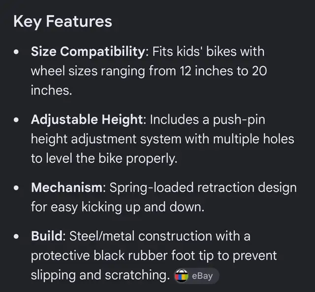 Kids? Bell Riderz Custom Kix Adjustable Kickstand- New! in Kids in Saskatoon - Image 3