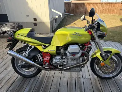 Moto Guzzi V11 Sport year 2000 with 31298 Kms. Asking $8500 dollars. Bike runs but needs a new batte...