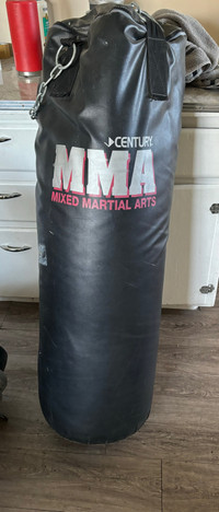 Heavy bag with chains to hang up 