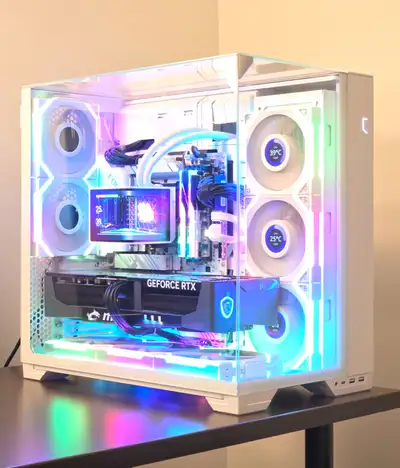 9800X3D, RTX 5090 Gaming PC High End White, View more