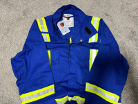 Brand new Safety Flame Resistant FR Coveralls w Reflective tape