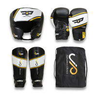 JP Kids/Adults  Boxing Gloves, Headgear& Shin Guards (3PCs Set)