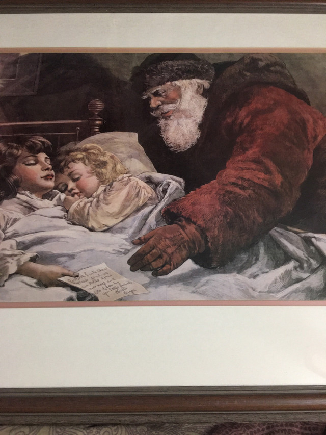 Old Saint Nickolas picking up present list in Arts & Collectibles in Ottawa - Image 3