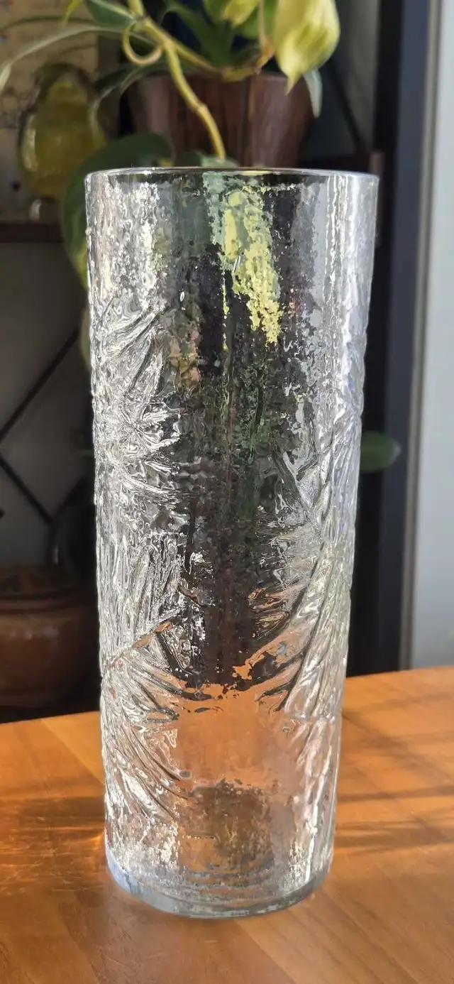 SWEDISH GLASS PINE BRANCH VASE by ROYAL KRONA FANTASTIC SHAPE in Arts & Collectibles in St. Albert - Image 5
