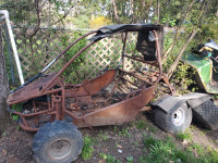 2 seater side by side/ dune buggy . Bare frame with wheels