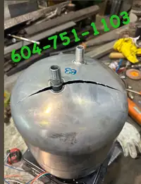 RV hot water tank repair