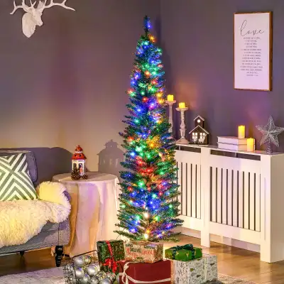 6' Artificial Pencil Christmas Trees Holiday Decoration with Col, View more