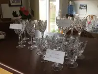 Crystal wine & juice glasses
