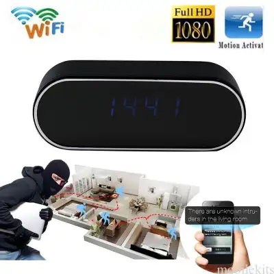 Camera Alarm Clock  1080 HD  LIVE + RECORD Security Reveil Matin, View more