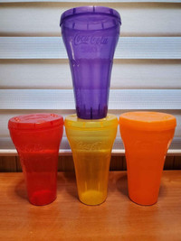 Miscellaneous Plastic COCA-COLA Water Bottles And Glasses. Coke