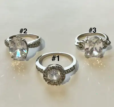 3 Sterling Silver rings $15 EACH OR $40 FOR ALL, View more