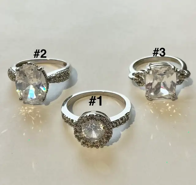 3 Sterling Silver rings $15 EACH OR $40 FOR ALL