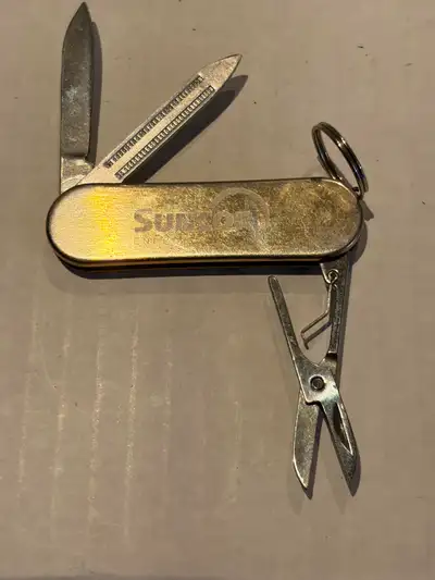 K043 Knife, Miniature Stainless Steel Keychain Multi-Tool Knife Scissors Nail File Folding Asking: $...