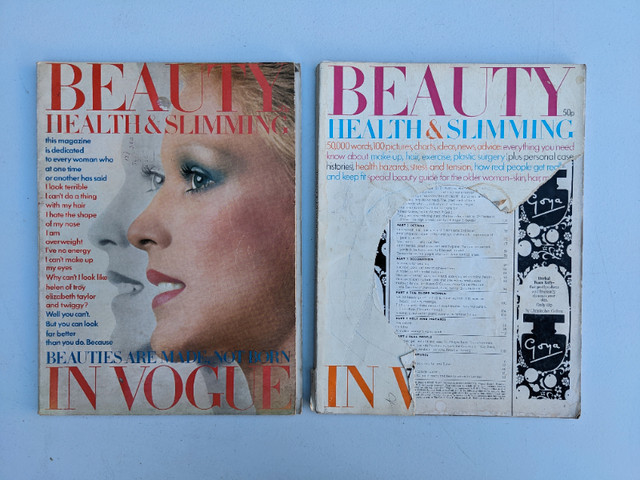 UK VOGUE 'Beauty Health and Slimming' 1971 1972 + Vogue Harrods! dans Art et objets de collection  à Ville de Toronto
