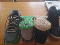 Kids basketball shoes size 5 (underarmour) and size 6 (adidas)