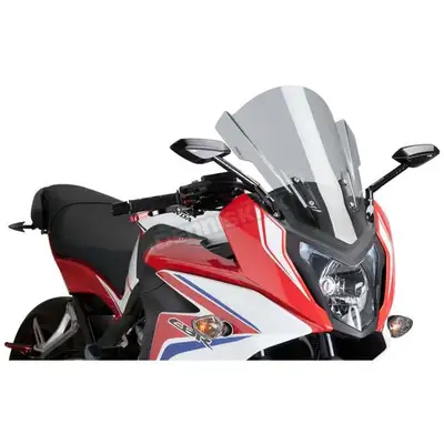 PUIG TOURING WINDSCREEN FOR CBR650F 2014-2018 light smoke colour https://fortnine.ca/en/puig-touring...