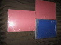 3 new  packages of 8.5" x 11"  Blue and Pink Card Stock-School