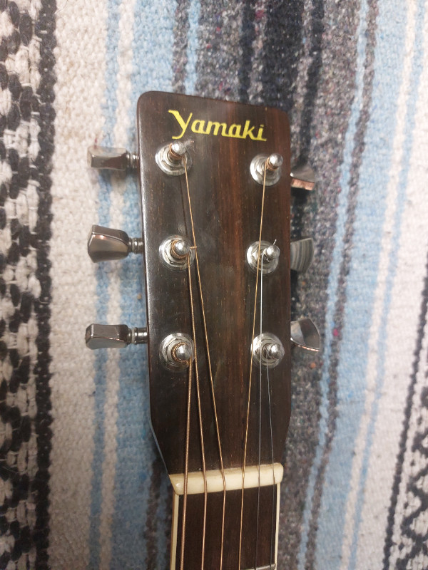 Yamaki YM-600 acoustic guitar Made in Japan in Guitars in Edmonton - Image 3