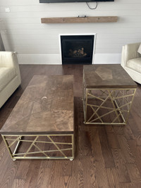 Coffee table and end table 