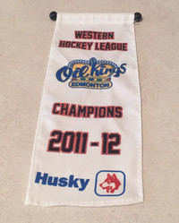 Edmonton Oil Kings 2011-12 WHL champs collectible mini banner