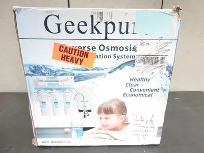 **LIKE NEW** Box has been opened Geekpure 5 Stage Reverse Osmosis Drinking RO Water Filter System 75...