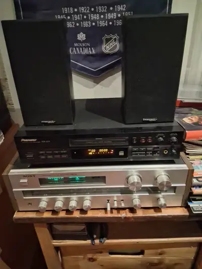 VINTAGE SONY RECIEVER WITH PIONEER CD RECORDER/ BURNER, View more